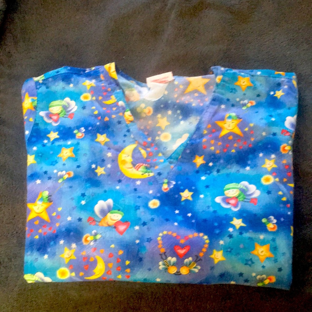 Butterfly Stars & Hearts Scrub set